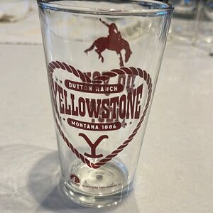 Yellowstone Dutton ranch water glass.